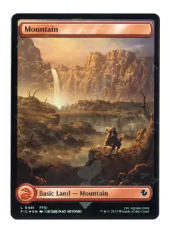 Mountain (Chocobo Track Foil) L 481 Commander: FINAL FANTASY MTG Card NM - Image 1