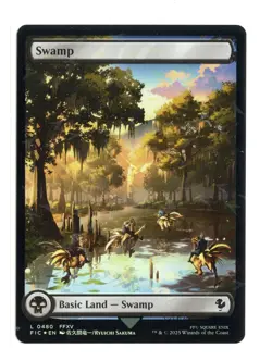 Swamp (Chocobo Track Foil) L 480 Commander: FINAL FANTASY MTG Card NM - Image 1