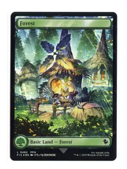 Forest (Chocobo Track Foil) L 482 Commander: FINAL FANTASY MTG Card NM - Image 1