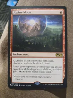 MTG Alpine Moon Core Set 2019 128/280 Regular Rare Card - Image 1