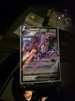 Pokemon Swsh08: Fusion Strike Holo Ultra Rare Card Playset 4X Genesect v 185/264 - Image 2