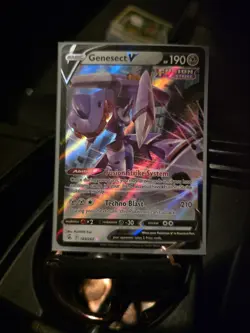 Pokemon Swsh08: Fusion Strike Holo Ultra Rare Card Playset 4X Genesect v 185/264 - Image 3