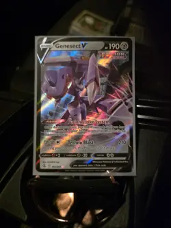 Pokemon Swsh08: Fusion Strike Holo Ultra Rare Card Playset 4X Genesect v 185/264 - Image 4