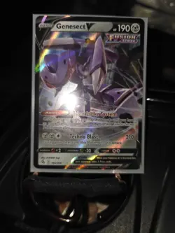 Pokemon Swsh08: Fusion Strike Holo Ultra Rare Card Playset 4X Genesect v 185/264 - Image 5