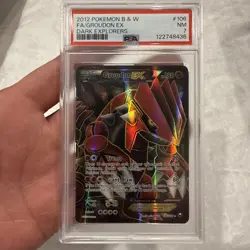 PSA 7 POKEMON GROUDEN 106/108 DARK EXPLORERS EX HOLO CARD - Image 2