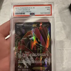 PSA 7 POKEMON GROUDEN 106/108 DARK EXPLORERS EX HOLO CARD - Image 5