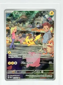 2023 POKEMON MEW EN-151 ILLUSTRATION RARE #173 PIKACHU PSA 9 - Image 2