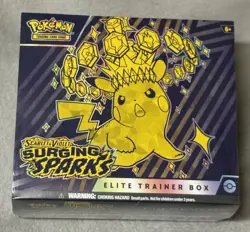 POKEMON TCG SCARLET VIOLET SURGING SPARKS ETB ELITE TRAINER BOX FACTORY SEALED - Image 1
