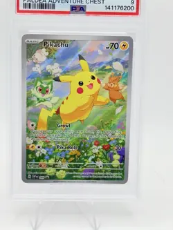 Pokemon Pikachu Paldea Adventure Chest Promo SVP EN 088 PSA 9 Mint - Image 2