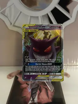 Pokemon TCG Gengar & Mimikyu GX Team Up Holo Ultra Rare Card 53/181 - Image 1