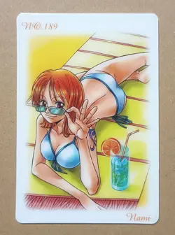 No.189 Nami One Piece Gummy Card Trading Card Gumi 2004 - Image 1