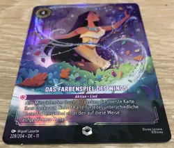 Disney Lorcana Das Farbenspiel des Winds Winterzauber 228/204 Foil Super Rare - Image 3