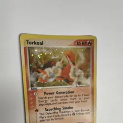 Pokemon Torkoal 12/97 Dragon Reverse Holo Rare Basic 80 HP English Card - Image 1