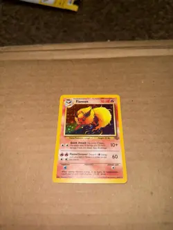 Holo Flareon Vintage Pokemon Card 3/64 Jungle 1999 - Image 1