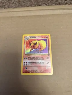 Holo Flareon Vintage Pokemon Card 3/64 Jungle 1999 - Image 2