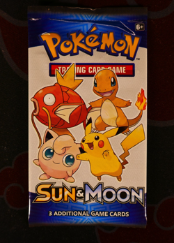 SEALED Pokemon (2018) GENERAL MILLS Sun&Moon MINI PACK 3-Card Fruit Roll-Up Box - Image 1