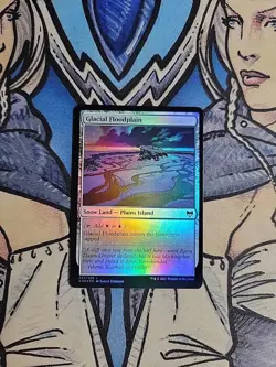 1x Glacial Floodplain FOIL - NM/M KHM MTG Magic - Image 1