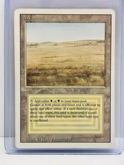 SAVANNAH #285 | Magic: The Gathering Revised Edition | RARE DUAL LAND - Image 3
