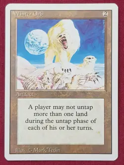 Magic The Gathering REVISED EDITION WINTER ORB artifact card MTG - Image 1