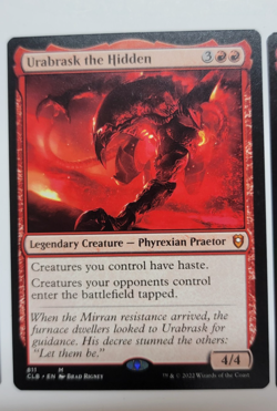Urabrask the Hidden Commander Legends: Battle for Baldur's Gate NM MTG - Image 1