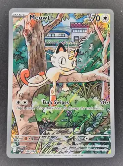 Meowth - 106/094 - Illustration Rare - Phantasmal Flames - Pokemon Card - Image 1