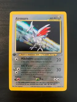 Carte Pokemon : Airmure 13/111 Neo Genesis Edition 1 Wizards Francaise - Image 1