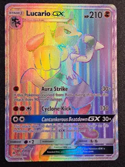 Pokemon TCG - Lucario GX 135/131 Sun & Moon Forbidden Light - Image 1