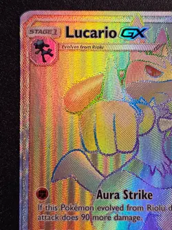 Pokemon TCG - Lucario GX 135/131 Sun & Moon Forbidden Light - Image 3