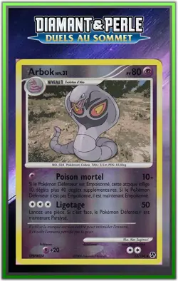 Arbok Reverse - DP04:Duels au Sommet - 33/106 - Carte Pokemon Francaise - Image 1