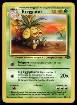 Exeggutor 35/64 Jungle Uncommon Pokemon - Image 1