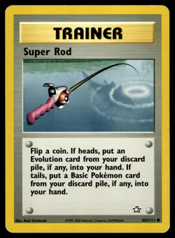 Super Rod 103/111 Neo Genesis Common Pokemon - Image 1