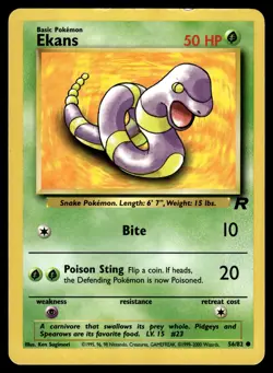 Ekans 56/82 Team Rocket Common Pokemon - Image 1