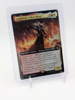 MTG - Sephiroth, Fallen Hero - FOIL Extended Art #182 - Commander: Final Fantasy - Image 1