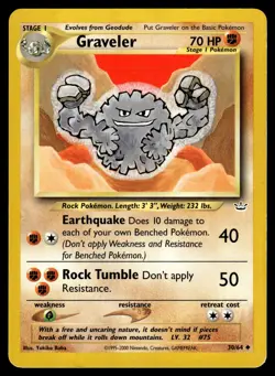 Graveler 30/64 Neo Revelation Uncommon Pokemon - Image 1