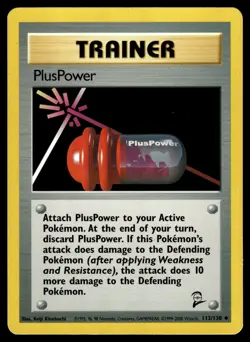 PlusPower 113/130 Base Set 2 Uncommon Pokemon - Image 1