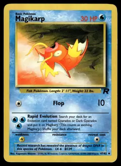 Magikarp 47/82 Team Rocket Uncommon Pokemon - Image 1