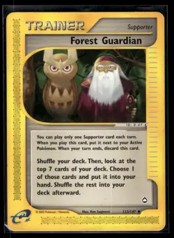 Forest Guardian 123/147 Aquapolis Uncommon Pokemon - Image 1