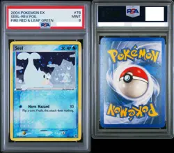 PSA 9 Seel ex 78 - Pokemon Fire Red & Leaf Green REVERSE FOIL 2004 - Mint - Image 1