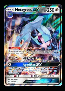 * * 1x Metagross GX 85/145 x1 * * Guardians Rising Pokemon Unplayed NM - Image 1