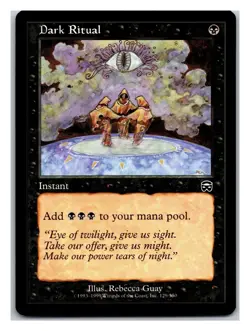 4x Dark Ritual #129 (LP) Mercadian Masques MMQ Magic MTG English ENG - Image 1