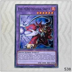 Evil HERO Infernal Sniper - LDS3-EN031 - Common 1st Edition Yugioh - Image 1