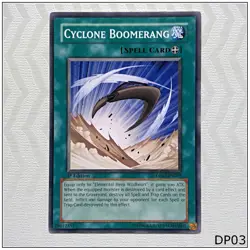 Cyclone Boomerang - DP03-EN015 - Common 1st Edition Yugioh - Image 1