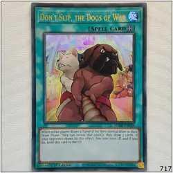 Don't Slip, the Dogs of War - BLMR-EN010 - Ultra Rare 1st Edition Yugioh - Image 1