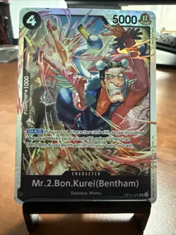 Mr.2.Bon.Kurei (Bentham) OP14-091 One Piece TCG The Azure Sea's Seven SR NM - Image 1