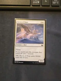 MTG Innistrad Crimson Vow Heron of Hope 018/277 Magic the Gathering - Image 1