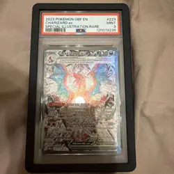 Pokemon TCG Obsidian Flames Charizard EX Card 223/197 Sir PSA 9 Mint - Image 1