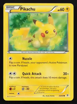 Pikachu 26/83 Common Generations Pokemon Card - Image 1