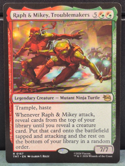 Raph & Mikey Troublemakers 167 TMNT Teenage Mutant Ninja Turtles Card NM MTG NM - Image 1