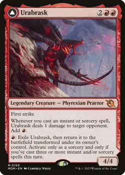 MTG Urabrask / The Great Work March of the Machine Regular Mythic Rare - Image 1