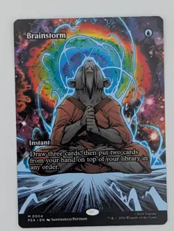 MTG - Brainstorm - PZA - M - Borderless - 4 - Image 1